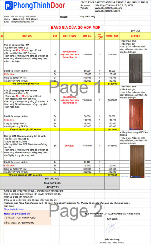 Phong Thịnh Door®