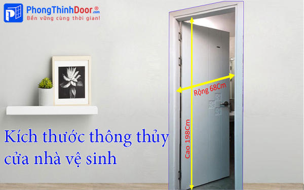 Để tính được kích thước cửa thông gió nhà vệ sinh bạn cần lưu ý đến kích thước thông thủy nhà vệ sinh