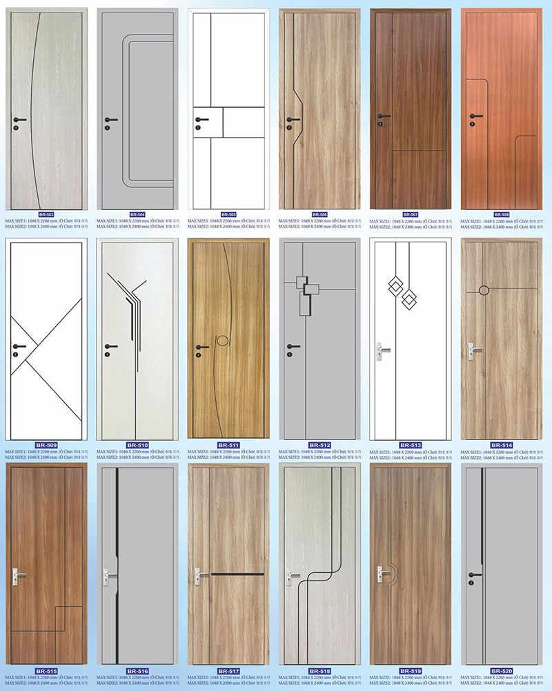 mẫu cửa hàn quốc chạy CNC