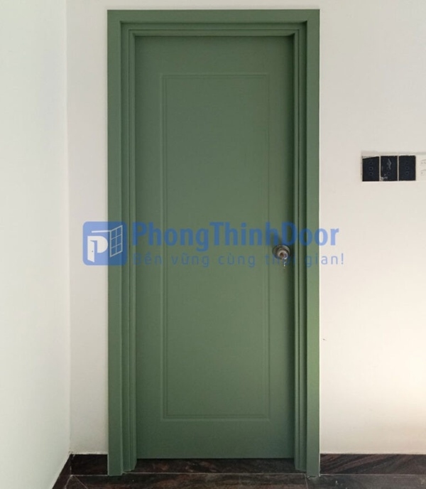 Cửa nhựa Composite D2-63 tông xanh rêu lạ mắt, mang cảm giác dịu nhẹ khi nhìn - Xem chi tiết sản phẩm