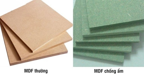 So sánh trực quan giữa MDF thường và MDF lõi xanh